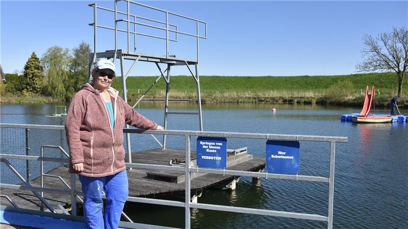 Schwimmmeiserin Ivonne Meyer freut sich auf die Sommersaison.