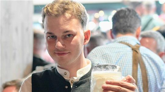 Sean Riesewell war das erste Mal auf der Wiesn.