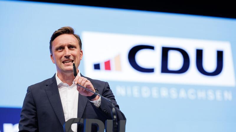 95 Prozent: Lechner als CDU-Chef in Niedersachsen bestätigt Sebastian Lechner ist seit 2023 CDU-Landeschef in Niedersachsen.