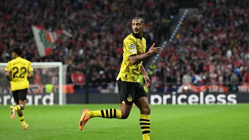 1:2 in Madrid - Haller rettet BVB-Hoffnungen aufs Halbfinale Sébastien Haller erzielte das einzige Dortmunder Tor des Abends.