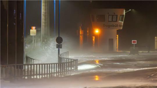 Seewetterdienst warnt vor Sturm ab der deutschen Nordseeküste. 
