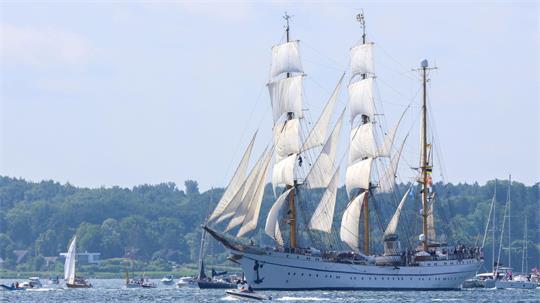 Segelschulschiff „Gorch Fock“ bei der Kieler Woche. (Archivbild)