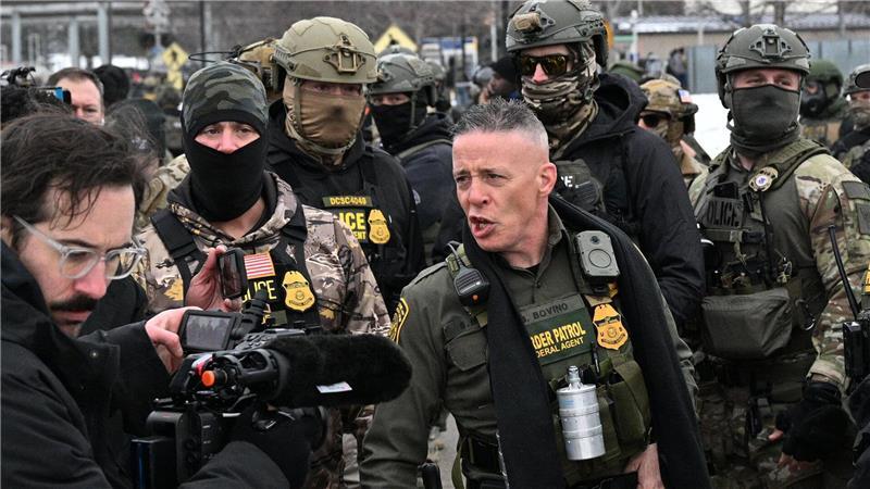 Sein rabiates Auftreten verschaffte Bovino Anerkennung bei Präsident Trump. (Archivbild)