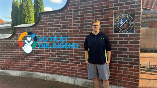 Seine Heimat ist in Assel: Student Jonas Gerß.