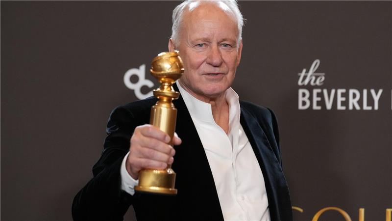 Seinen ersten Golden Globe bekam Skarsgård in diesem Jahr für seine Rolle in „Sentimental Value“. (Archivbild)