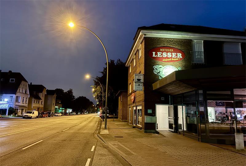 Seit 1935 beheimatet dieses Gebäude die Metzgerei Lesser.