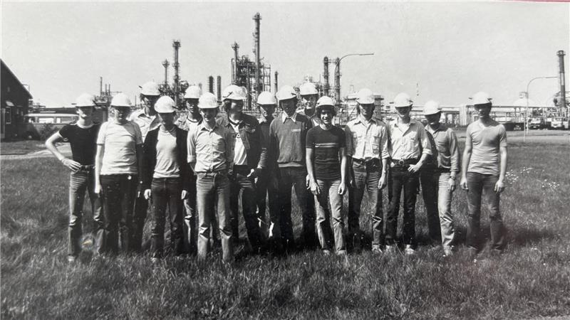 Seit 50 Jahren bildet die Dow an ihrem Standort in Stade aus. Dieses Foto von neuen Auszubildenden stammt aus den 1970er Jahren.