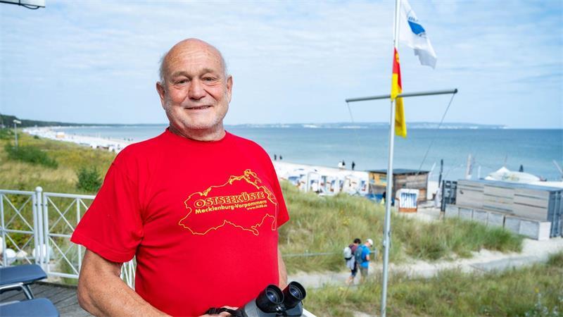 Seit 50 Jahren hat Holger die Ostsee vor Binz im Blick.