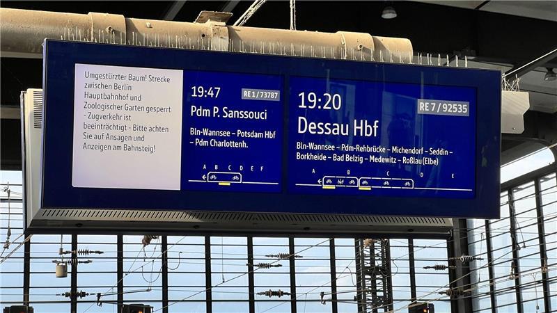 Einschränkungen im Fernverkehr wegen Unwetter Seit Donnerstagabend ist der Bahnverkehr durch Unwetter beeinträchtigt.