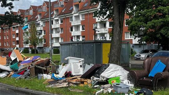 Seit Jahren ein großes Problem: Müllberge im Altländer Viertel.