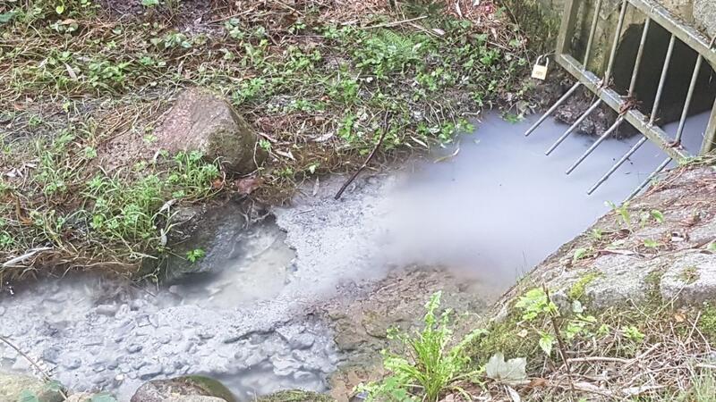 Weiße Wandfarbe verunreinigt seit Wochen Buxtehuder Gewässer Seit Wochen sieht der Ilsebach immer wieder milchigtrüb aus. Vermutlich wurde hier Binderfarbe entsorgt.