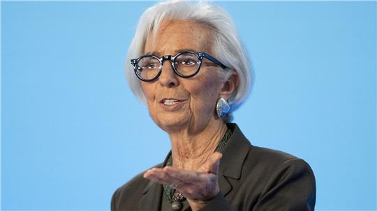 Seit dem 1. November 2019 führt die Französin Christine Lagarde die EZB. Ihre achtjährige Amtszeit endet regulär Ende Oktober 2027. (Archivbild)
