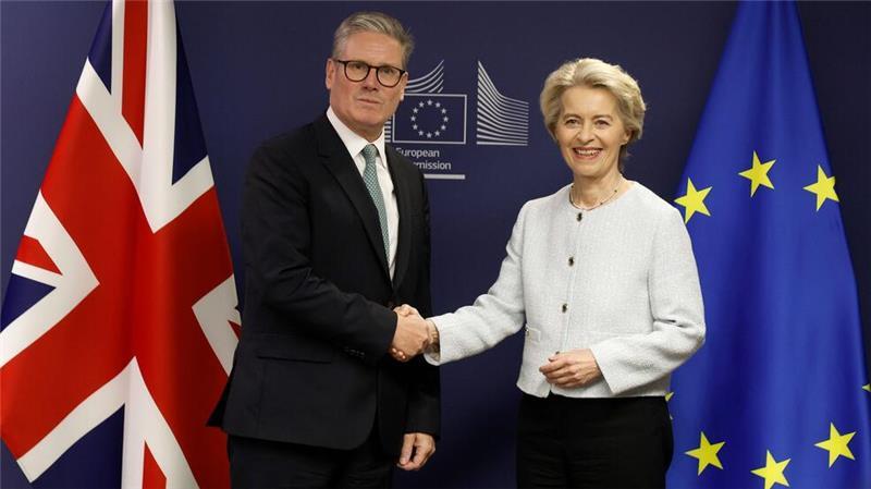 Deutsch-britische Wirtschaft fordert einfacheren Austausch Seit dem Amtsantritt des sozialdemokratischen Premierministers Keir Starmer im Juli hat sich der Ton zwischen Brüssel und London deutlich verbessert. (Archivbild)