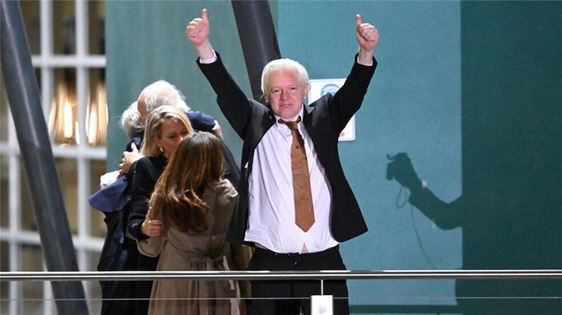 Seit seiner Heimkehr hat Assange sich nicht öffentlich geäußert. (Archivbild)