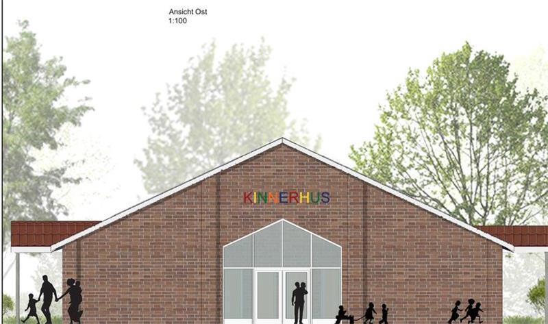 Nach Streit mit den Mietern: Kita in Ahrenswohlde wird abgerissen Seitenansicht vom neuen Kita-Gebäude mit Erweiterungsmöglichkeit.