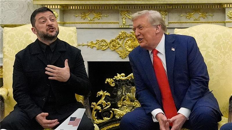 Europäer arbeiten an Garantien für Kiew - keine US-Truppen Selenskyj und Trump sprachen vor Journalisten - diesmal ohne Eklat.