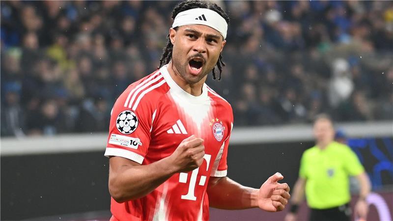 Serge Gnabry beim Torjübel nach seinem 3:0.