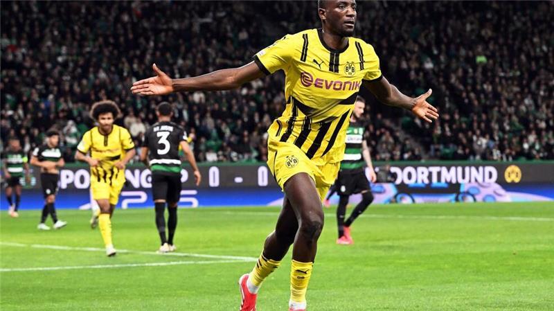 BVB schießt sich mit eineinhalb Beinen ins Achtelfinale Serhou Guirassy brachte den BVB in Führung