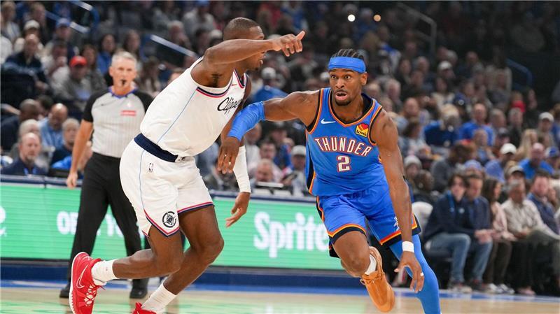 Shai Gilgeous-Alexander (rechts) konnte sich im letzten Viertel ausruhen.