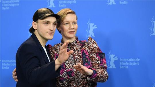 Sie haben den Film „In den Gängen“ zusammen gedreht: Franz Rogowski und Sandra Hüller 2018 auf der Berlinale.