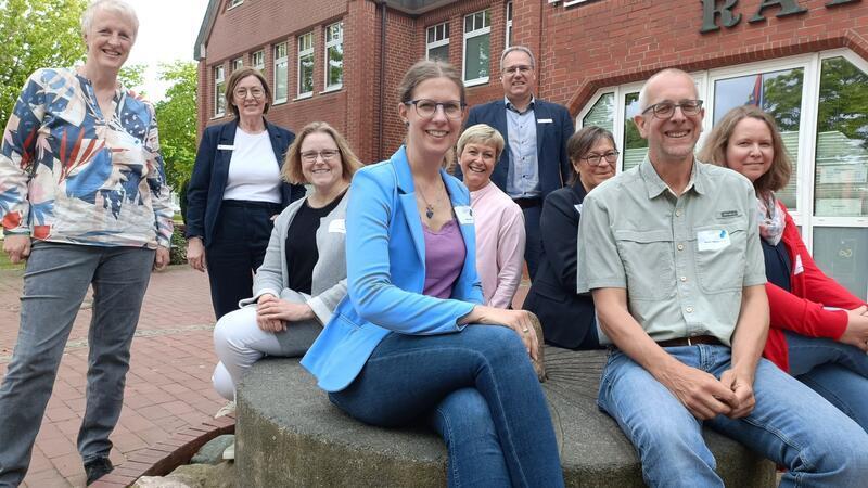 Sie heben das Projekt auf das nächste Level (von links): Christine Becker, Liane Knabbe, Dr. Sylvia Metz, Nadine Sahr, Maren Meyer, Matthias Hartlef, Elke Heinze, Rainer Clemens-Höft und Jenny Wiese.