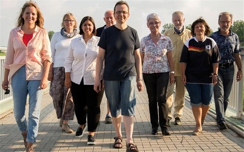 Sie kandidieren in der Samtgemeinde Horneburg für Bündnis 90 / Die Grünen (von links): Nicole Dahmen, Verena Wein-Wilke, Stella Harnisch-Scheuermann, Herman van Diepen, Klaus Dankers, Brigitte Tharann, Peter Dankers, Gabi Larsen und Wolfgan