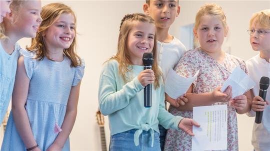 Sie sind selbstbewusst und gut vorbereitet: Mitglieder des Schülerideenrates an der Grundschule Hammah.
