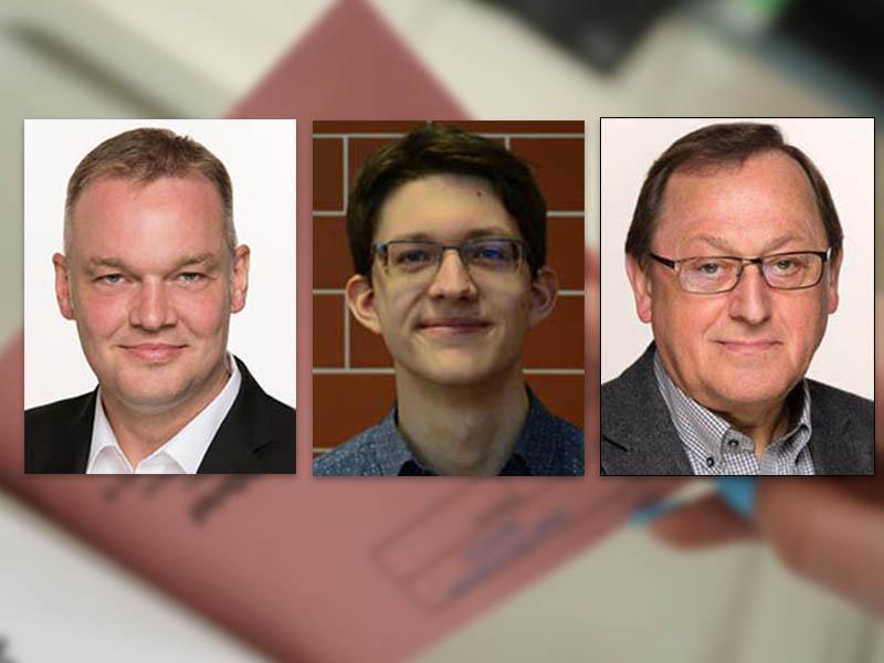 Sie stehen stellvertretend für den bunten Altersmix unter den Kommunalwahlkandidaten bei der CDU Neu Wulmstorf: Malte Kanebley (v.l.), Niklas Hintze und Peter Hauschild.