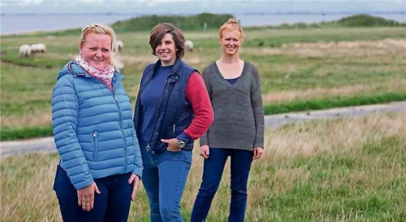 Neue Online-Plattform verkauft regionale Produkte – inklusive Lieferung Sie wollen, dass regionale Produkte in der Region bleiben: Johanna Schaeper (von links), Mareike Krug und Hjördis Plate vom Gründungsteam der Regionalmarke „Naturküste“. Foto: Leuschner.