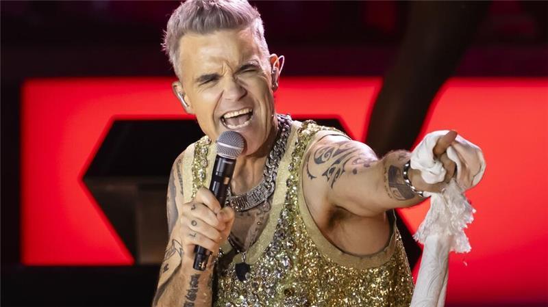 Robbie Williams in Deutschland - Ticket-Verkauf startet Sieben Auftritte in Deutschland: Für die Konzerte von Superstar Robbie Williams beginnt der Vorverkauf. (Archivbild)