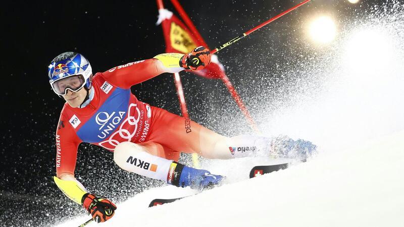 Famose Aufholjagd: Odermatt setzt Riesenslalom-Serie fort Sieger beim Nachtevent in Schladming: Der Schweizer Marco Odermatt.