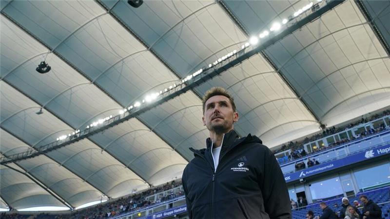 Siegesserie gerissen: Nürnbergs Trainer Miroslav Klose