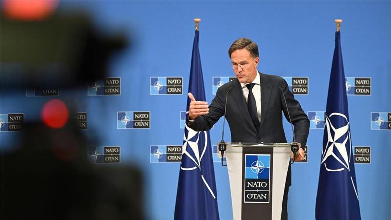 Nato-Staaten sagen Ukraine Militärhilfe in Milliardenhöhe zu Sieht die Bündnisstaaten auf Kurs: Nato-Generalsekretär Mark Rutte. (Archivbild)