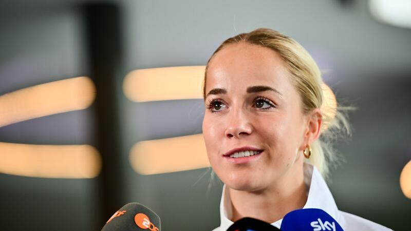 DFB-Kapitänin Gwinn: „Haben eine unfassbar gute Grundlage“ Sieht die Zukunft positiv: DFB-Kapitänin Giulia Gwinn.