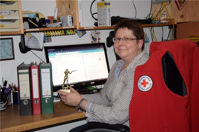 Silke Ebers hat mehrere Ämter inne und engagiert sich unter anderem in einem DRK-Ortsverein . Foto: Battmer