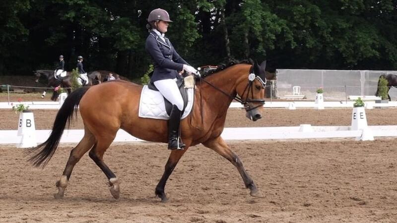 Silvie und Phönix kürzlich bei einem Turnier in Ganderkesee. Dort belegten sie in der Klasse L* den vierten Platz.