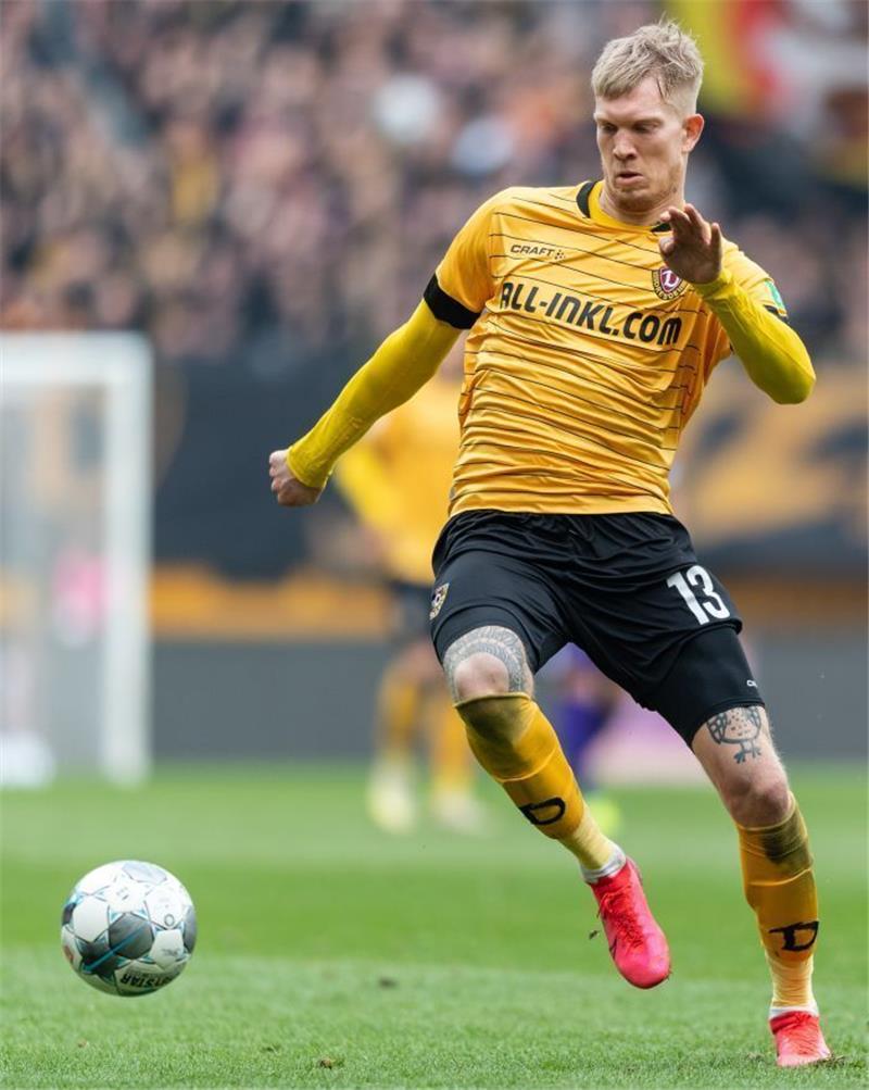 Simon Makienok, hier noch als Spieler für Dynamo Dresden. Foto: Robert Michael/dpa-Zentralbild/dpa