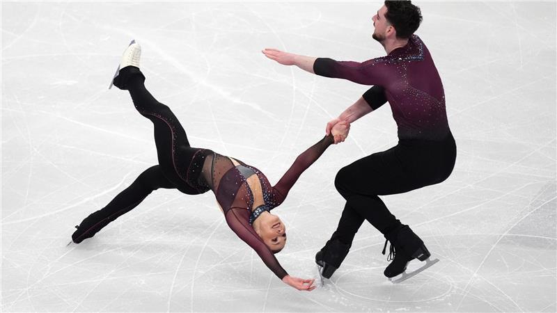 Sind nicht nur auf dem Eis fleißig: Annika Hocke und Robert Kunkel. (Archivbild)