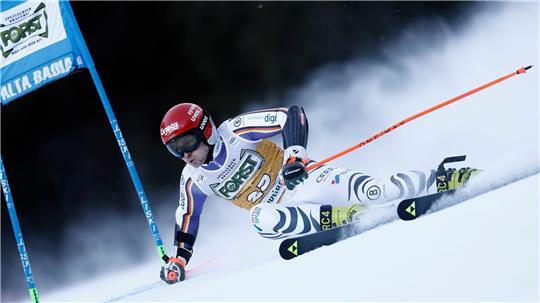 Skirennfahrer Fabian Gratz gelang in Alta Badia ein famoser zweiter Durchgang.