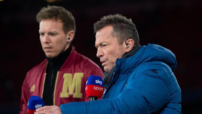 Matthäus knallhart: Wenig EM-Chancen für Reus und Hummels Sky-Experte Lothar Matthäus (r.) und Julian Nagelsmann.