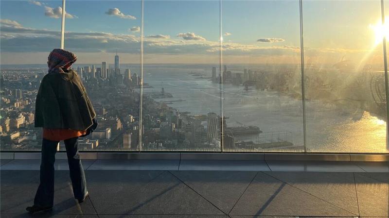 Teure beste Aussicht - New Yorks Wolkenkratzer im Wettbewerb Skyline und Sonnenuntergang.