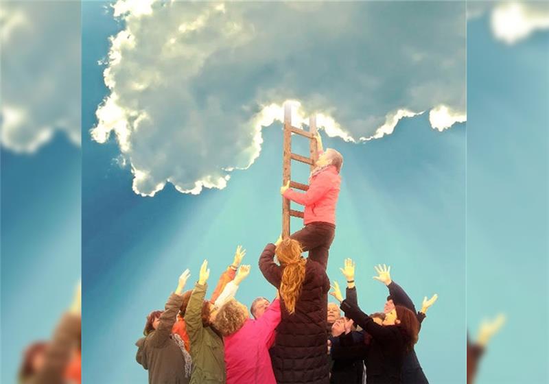 So bebildert die St.Paulus-Gemeinde in Buxtehude ihre Aktion „Den Himmel öffnen“, mit der sie . Foto: St. Paulus-Kirchengemeinde