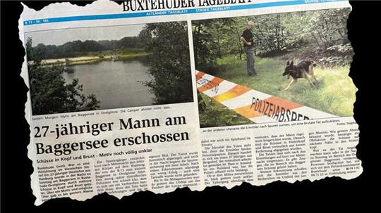 So berichtete das TAGEBLATT am 12. August 2002 über den erschossenen Mann am Baggersee in Ovelgönne.