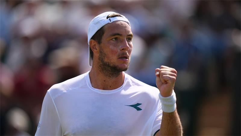 So gut wie nie in Wimbledon: Jan-Lennard Struff steht im Achtelfinale.