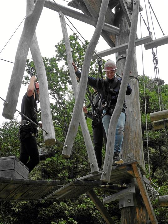 So hoch hinaus wie in diesem Kletterpark könnte es auch in Otterndorf gehen (Symbolbild).