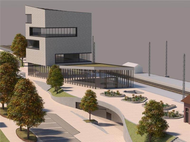 Buxtehuder Bahnhof: Ohne Geld ist das Projekt tot So kann der neue Buxtehuder Bahnhof aussehen. Das Problem: Es wird teuer, und es wird einige Jahre dauern. Quelle: Stadt Buxtehude
