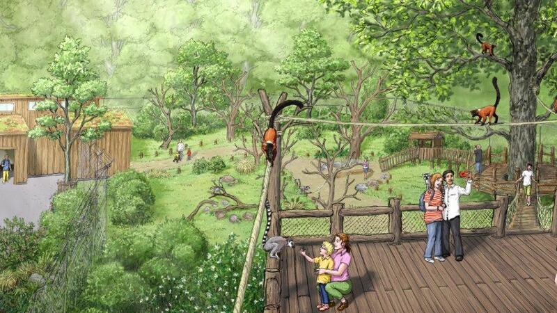 So könnte der Lemuren-Wald schon bald im Wingster Zoo aussehen.