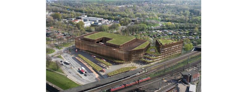 So könnte der "Zusammenhub" auf der Veddel einmal aussehen. Visualisierung/Entwurf: Architekturbüro JSWD