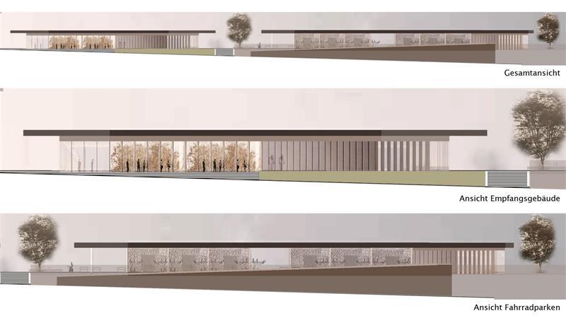 Historische Chance für Buxtehude: Neuer Bahnhof und Fahrradparkhaus So konnte eine mögliche Variante des Buxtehuder Bahnhofs in Zukunft aussehen. (Visualisierung)
