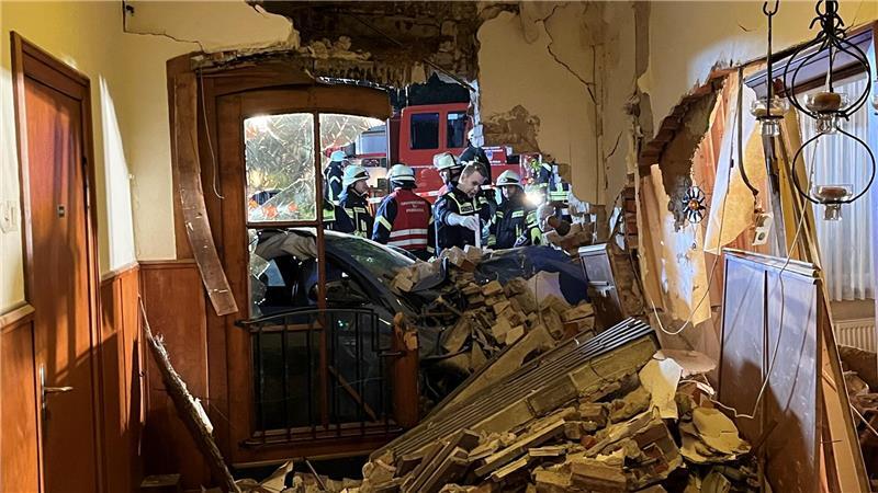 So sah es im Eingangsbereich von Müllers Gasthof in Mulsum nach dem Unfall aus.